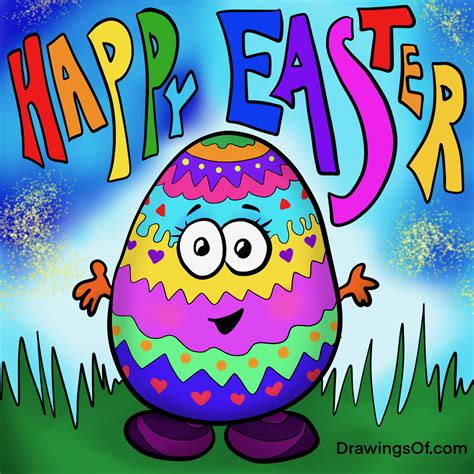 Easter Egg Drawing Fun! With a Twist... Drawings Of...