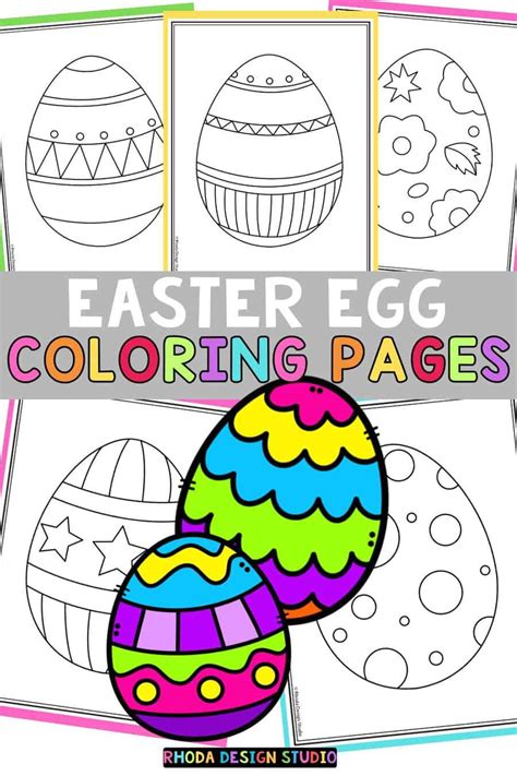 Easter Eggs Coloring Shee