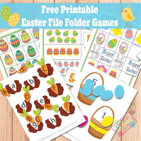 Easter File Folder Games