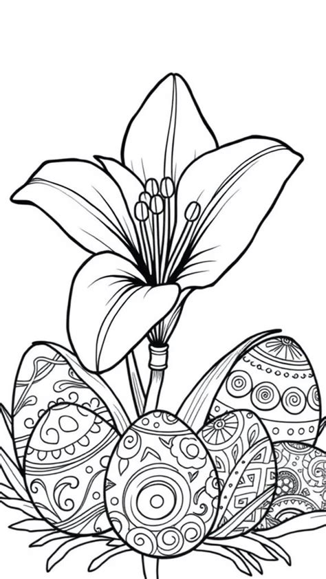 Easter Lily Coloring