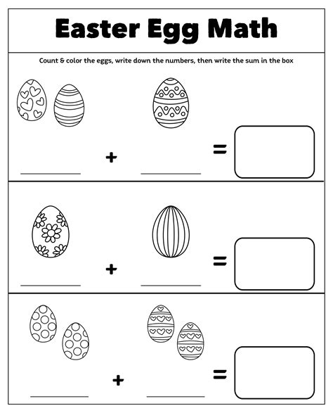 Easter Math WorksheetsFun and Free!