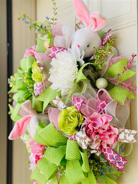 Easter Mesh Wreath - Etsy