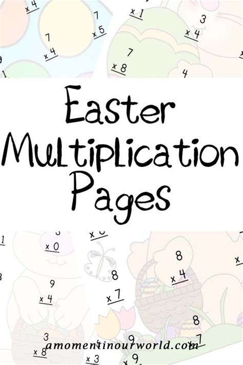 Easter Multiplication Pages Simple Living. Creative Learning