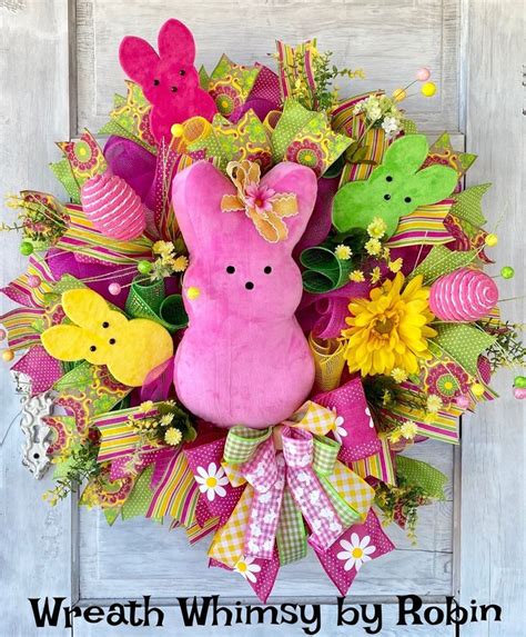 Easter Peeps Wreaths - Etsy