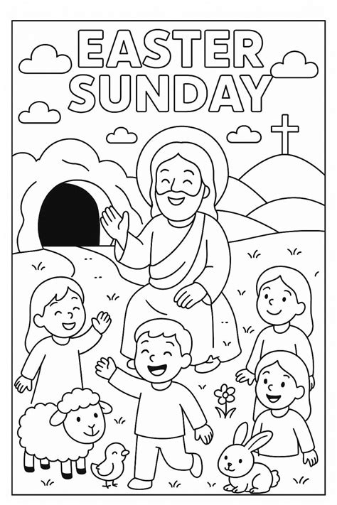 Easter Sunday Coloring Pages