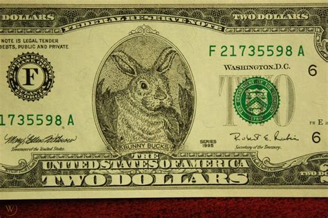 Bunny Bucks - Bunny Money. $9.95. The Official Easter Bunny Dollar Bill with Golden Eggs Value 6 Pack. Real 2.0 USD x 6. Bankable & Spendable. Easter Basket Stuffer/Filler. Bunny Bucks - Bunny Money. $49.95. The Official Easter Bunny Dollar Bill with Golden Egg.. 