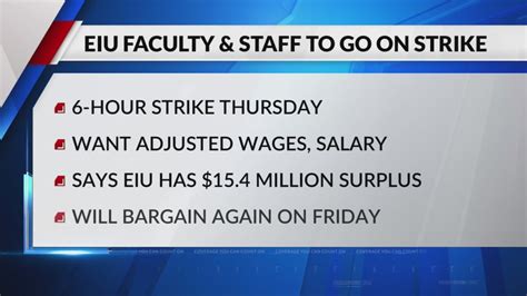 Eastern Illinois University faculty and staff to go on strike Thursday
