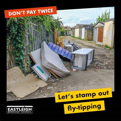 Eastleigh in Hampshire is named as flytipping hotspot