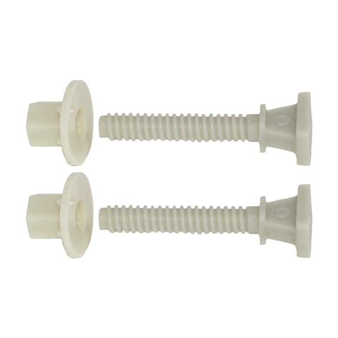 Eastman 40210 Nylon Closet Bolt-Pair, White, 2.5 Inch