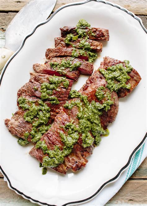 Easy, healthy home cooking: Grilled skirt steak with chimichurri recipe