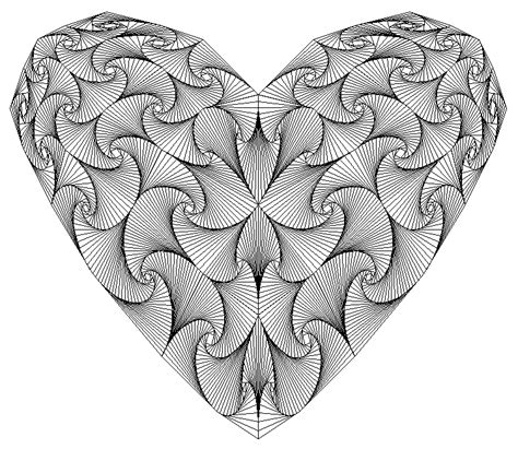 Easy 3D Drawings with Pencil full heart in 2020 Zentangle patterns