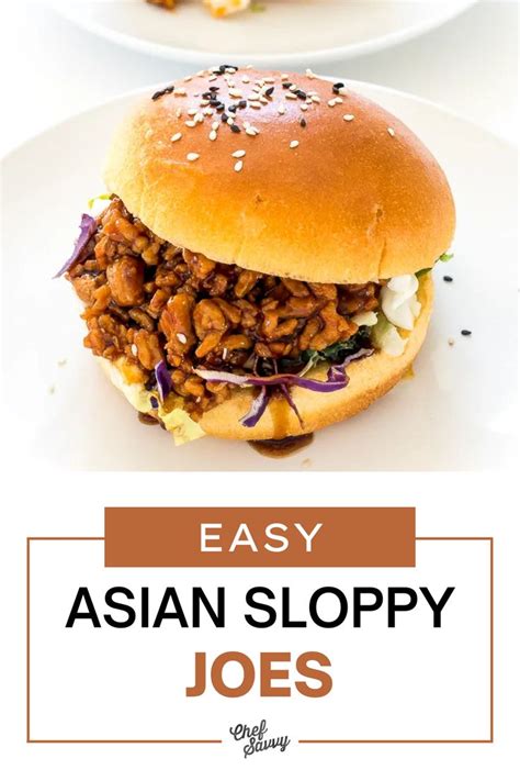 Easy Asian Sloppy Joes (30 Minutes!) - Chef Savvy