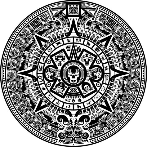 Easy Aztec Calendar Drawing