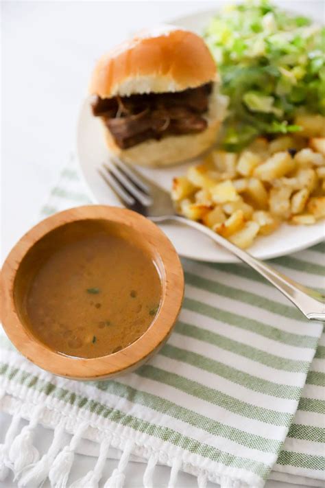 Easy Beef Au Jus Sauce - The Quick Journey