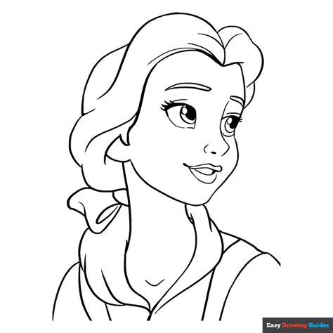 Easy Belle Coloring Pages