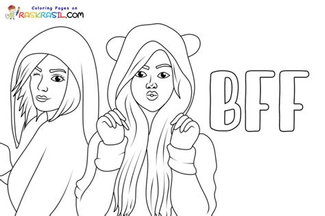 Easy Bff Coloring Pages