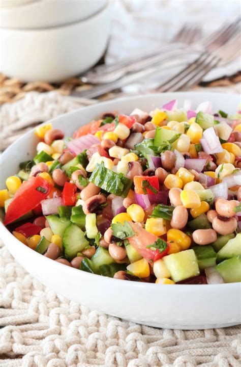 Easy Black Eyed Pea Salad - The Kitchen Girl