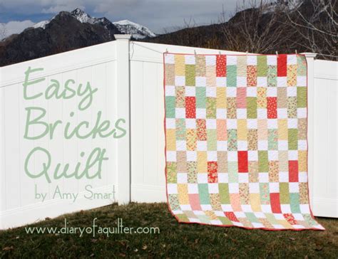 Easy Bricks Quilt Tutorial Diary of a Quilter a quilt blog