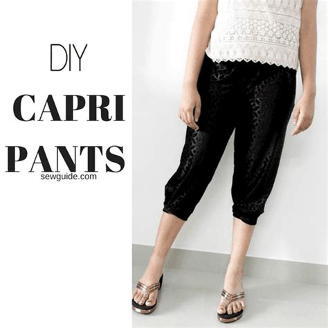 Easy Capri pants pattern Sewing Tutorial SewGuide