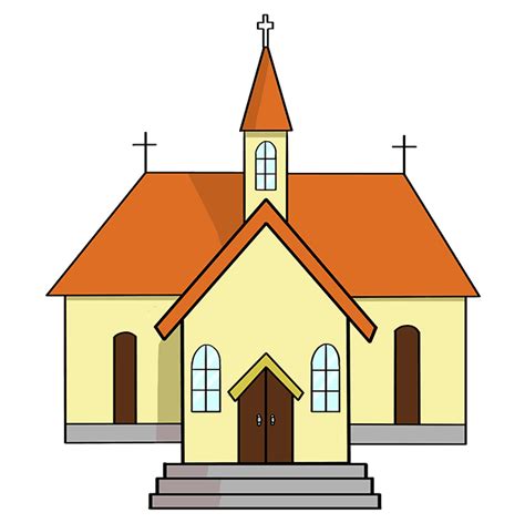 Easy Church To Draw
