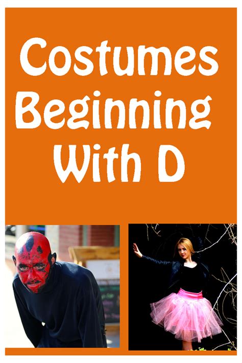 Easy Costumes That Start With D