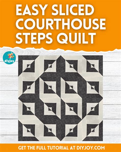 Easy Courthouse Steps Quilt Block Pattern