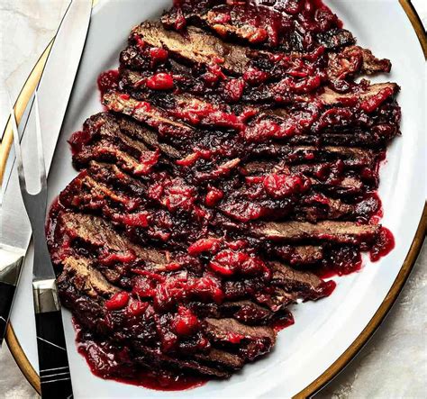 Easy Cranberry Sweet and Sour Brisket Recipe - The Bird BBQ