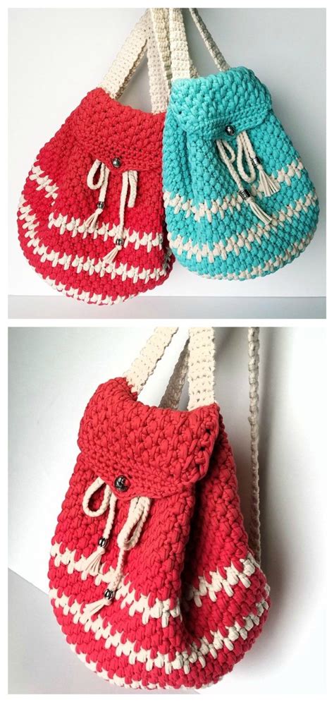 Easy Crochet Backpack Free Pattern + Video