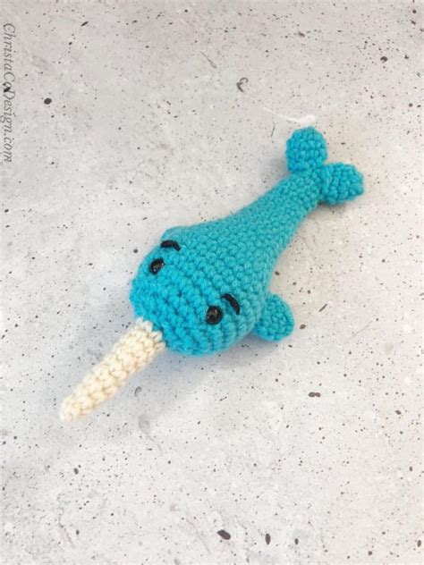 Easy Crochet Narwhal Pattern ChristaCoDesign