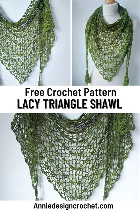 Easy Crochet Triangle Shawl Pattern Triangle shawl crochet pattern