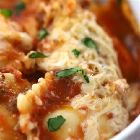 Easy Crockpot Lasagna Ravioli