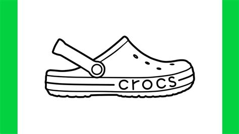 Easy Crocs Drawing