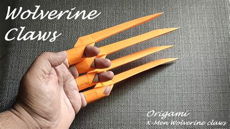 Easy DIY Paper Wolverine Claws #tutorial #diy #papercrafts # ... - YouTube