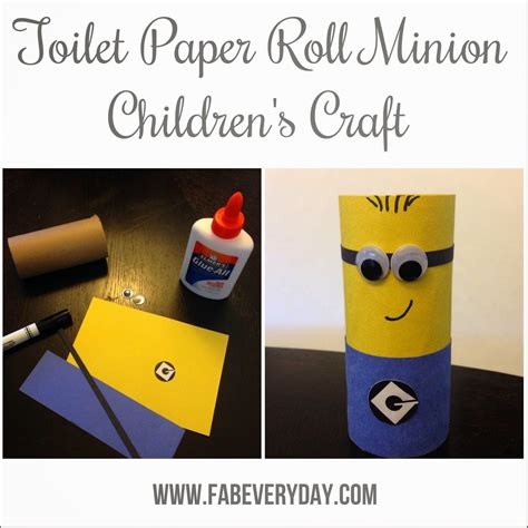 Easy Despicable Me Minion Craft (toilet paper roll minions)