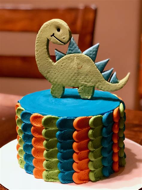 Easy Dinosaur Smash Cake