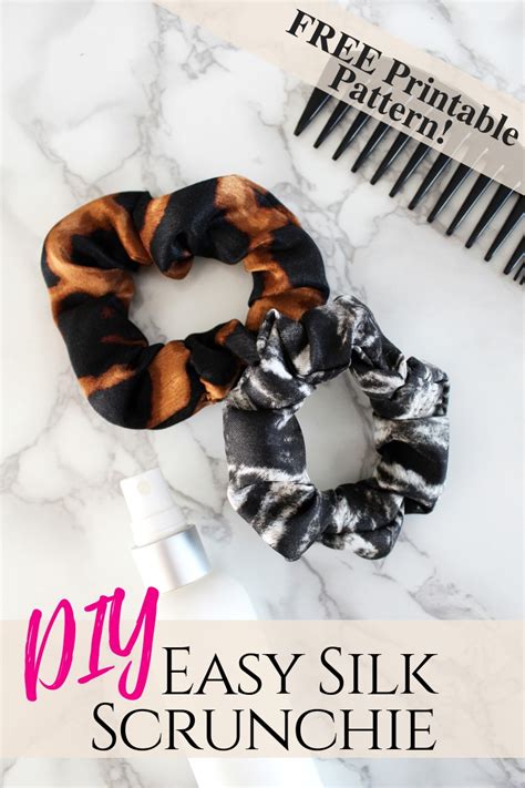 Easy Diy Scrunchie W Free Printable Pattern Creative Fashion Blog