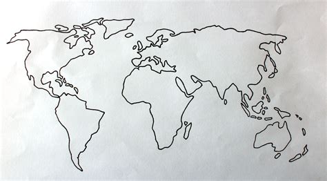 Easy Draw World Map