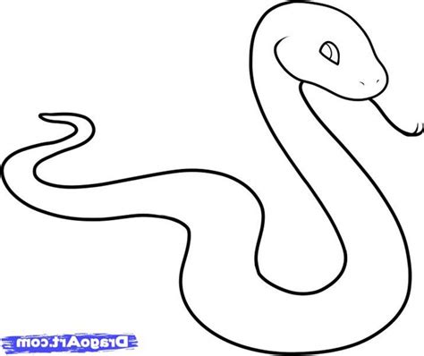 Easy Drawing Of A Snake