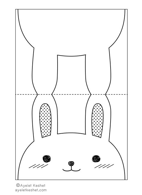 Easy Easter craft printable bunny treat bag topper