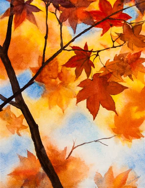 Easy Fall Leaf Painting