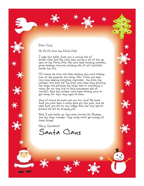 Easy Free Letters from Santa Customize your text and design and create a unique Santa letter