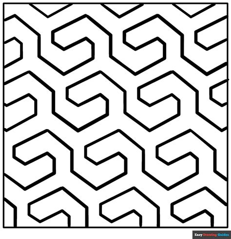 Easy Geometric Coloring Pages