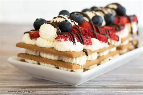 Easy Gluten Free Icebox Cake - Fearless Dining