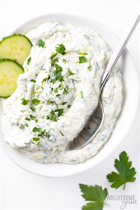 Easy Greek Tzatziki Sauce Recipe Wholesome Yum