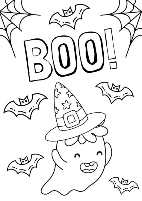 Easy Halloween Coloring Pages Printable