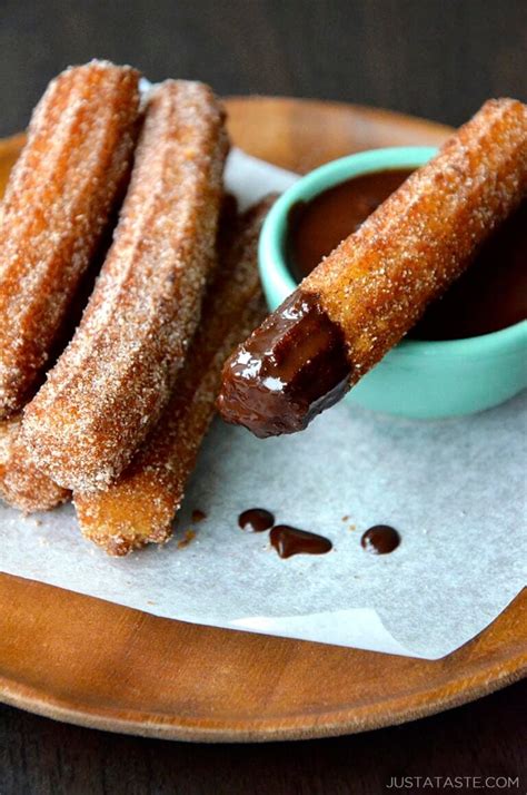 Easy Homemade Churros with Chocolate Sauce - Just a …