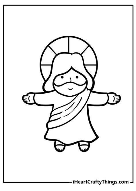 Easy Jesus Coloring Pages
