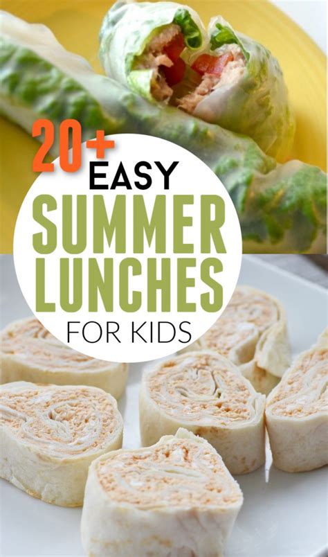 Easy Kid Lunches For Summer