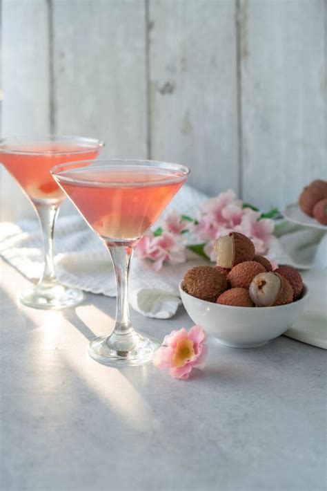 Easy Lychee Mocktail Martini - Chelsea Dishes