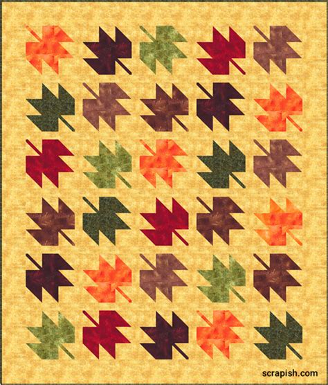 Easy Maple Leaf Quilt Pattern
